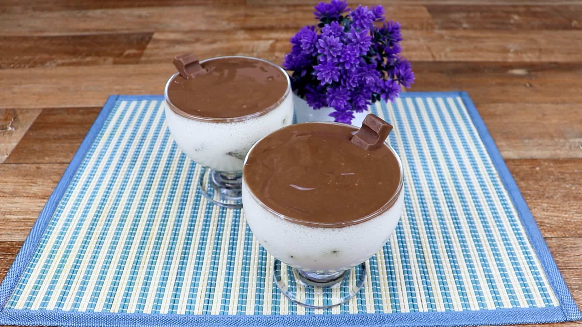 Sobremesa de Kinder na taça